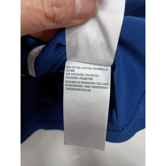 Quacker Factory Womens Christmas Cardigan Sz 1X Blue Embroidered Wearable Art - Picture 7 of 9